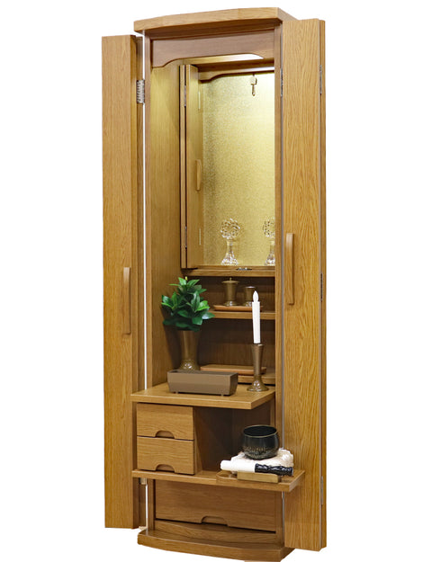 Soka Gakkai Furniture-style Buddhist Altar "Respe" Manually-operated Cabinet Door Available in 2 Colors